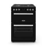 Montpellier 60cm 4 Burner Gas Hob Double Oven Dual Fuel Mini Range Cooker