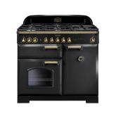 Rangemaster Classic Deluxe 100cm Gas Hob Double Oven Dual Fuel Range Cooker