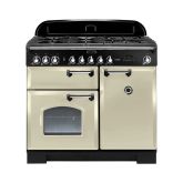 Rangemaster Classic Deluxe 100cm Gas Hob Double Oven Dual Fuel Range Cooker
