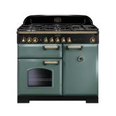 Rangemaster Classic Deluxe 100cm Gas Hob Double Oven Dual Fuel Range Cooker