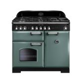 Rangemaster Classic Deluxe 100cm Gas Hob Double Oven Dual Fuel Range Cooker