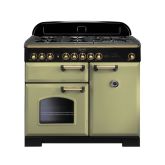 Rangemaster Classic Deluxe 100cm Gas Hob Double Oven Dual Fuel Range Cooker