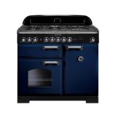 Rangemaster Classic Deluxe 100cm Gas Hob Double Oven Dual Fuel Range Cooker