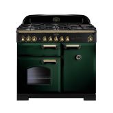 Rangemaster Classic Deluxe 100cm Gas Hob Double Oven Dual Fuel Range Cooker