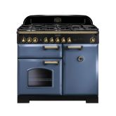 Rangemaster Classic Deluxe 100cm Gas Hob Double Oven Dual Fuel Range Cooker