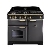 Rangemaster Classic Deluxe 100cm Gas Hob Double Oven Dual Fuel Range Cooker