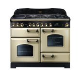 Rangemaster Classic Deluxe 110cm Gas Hob Double Oven Dual Fuel Range Cooker