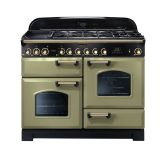 Rangemaster Classic Deluxe 110cm Gas Hob Double Oven Dual Fuel Range Cooker