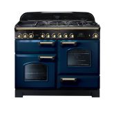Rangemaster Classic Deluxe 110cm Gas Hob Double Oven Dual Fuel Range Cooker