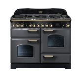 Rangemaster Classic Deluxe 110cm Gas Hob Double Oven Dual Fuel Range Cooker