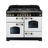 Rangemaster Classic Deluxe 110cm Gas Hob Double Oven Dual Fuel Range Cooker