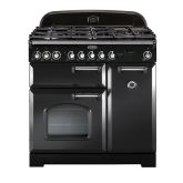 Rangemaster Classic Deluxe 90cm Gas Hob Double Oven Dual Fuel Range Cooker