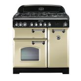 Rangemaster Classic Deluxe 90cm Gas Hob Double Oven Dual Fuel Range Cooker