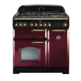 Rangemaster Classic Deluxe 90cm Gas Hob Double Oven Dual Fuel Range Cooker