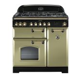 Rangemaster Classic Deluxe 90cm Gas Hob Double Oven Dual Fuel Range Cooker