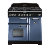 Rangemaster Classic Deluxe 90cm Gas Hob Double Oven Dual Fuel Range Cooker