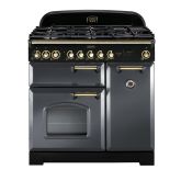 Rangemaster Classic Deluxe 90cm Gas Hob Double Oven Dual Fuel Range Cooker