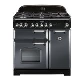 Rangemaster Classic Deluxe 90cm Gas Hob Double Oven Dual Fuel Range Cooker