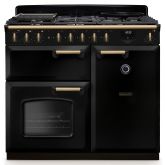 Rangemaster Classic Deluxe 100cm Gas Hob Double Oven Dual Fuel Range Cooker