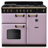 Rangemaster Classic Deluxe 100cm Gas Hob Double Oven Dual Fuel Range Cooker