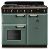 Rangemaster Classic Deluxe 100cm Gas Hob Double Oven Dual Fuel Range Cooker