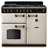 Rangemaster Classic Deluxe 100cm Gas Hob Double Oven Dual Fuel Range Cooker