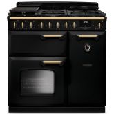 Rangemaster Classic Deluxe 90cm Gas Hob Double Oven Dual Fuel Range Cooker