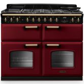 Rangemaster Classic Deluxe 110cm Gas Hob Triple Oven Dual Fuel Range Cooker