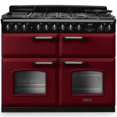 Rangemaster Classic Deluxe 110cm Gas Hob Triple Oven Dual Fuel Range Cooker