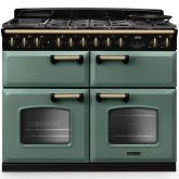 Rangemaster Classic Deluxe 110cm Gas Hob Triple Oven Dual Fuel Range Cooker