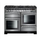 Rangemaster Encore Deluxe 110cm 7 Ring Mixed Hob Two Oven Dual Fuel Range Cooker