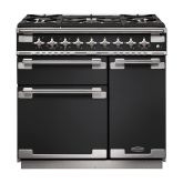 Rangemaster Elise 90cm 5 Burner Gas Hob Double Oven Dual Fuel Range Cooker