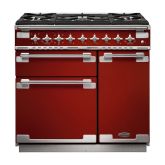 Rangemaster Elise 90cm 5 Burner Gas Hob Double Oven Dual Fuel Range Cooker