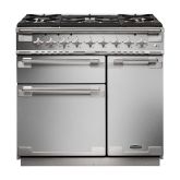 Rangemaster Elise 90cm 5 Burner Gas Hob Double Oven Dual Fuel Range Cooker
