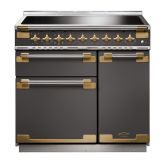 Rangemaster Elise Luxe 90cm 5 Zone Induction Double Oven Electric Range Cooker