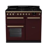 Rangemaster Estel Deluxe 100cm 5 Ring Gas Hob Double Oven Dual Fuel Range Cooker