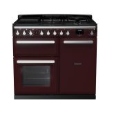 Rangemaster Estel Deluxe 100cm 5 Ring Gas Hob Double Oven Dual Fuel Range Cooker