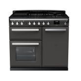 Rangemaster Estel Deluxe 100cm 5 Ring Gas Hob Double Oven Dual Fuel Range Cooker