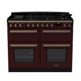 Rangemaster Estel Deluxe 110cm 7 Ring Gas Hob Triple Oven Dual Fuel Range Cooker
