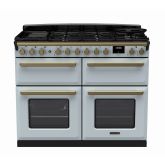Rangemaster Estel Deluxe 110cm 7 Ring Gas Hob Triple Oven Dual Fuel Range Cooker