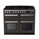 Rangemaster Estel Deluxe 110cm 7 Ring Gas Hob Triple Oven Dual Fuel Range Cooker