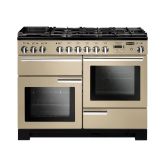 Rangemaster Professional Deluxe 110cm 7 Burner Hob 2 Oven Dual Fuel Range Cooker