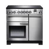 Rangemaster Professional Deluxe 90cm Gas Hob Double Oven Dual Fuel Range Cooker