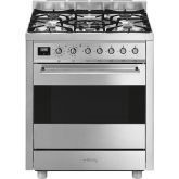 Smeg Symphony 70cm 5 Burner Single Oven Dual Fuel Range Cooker