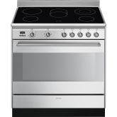 Smeg Concert 90cm 5 Zone Ceramic Single Oven All Electric Range Cooker