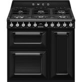 Smeg Victoria 90cm 6 Burner Double Oven + Grill Dual Fuel Range Cooker