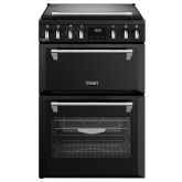 Stoves Richmond Deluxe 60cm 4 Burner Hob Double Oven Dual Fuel Mini Range Cooker