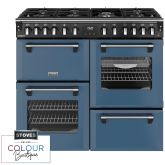 Stoves Richmond Deluxe 100cm 7 Burner Gas Hob Quad Oven Dual Fuel Range Cooker