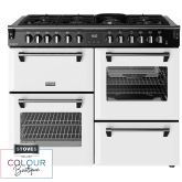 Stoves Richmond Deluxe 110cm 7 Burner Gas Hob Quad Oven Dual Fuel Range Cooker