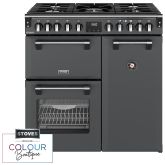 Stoves Richmond Deluxe 90cm 5 Burner Gas Hob Triple Oven Dual Fuel Range Cooker